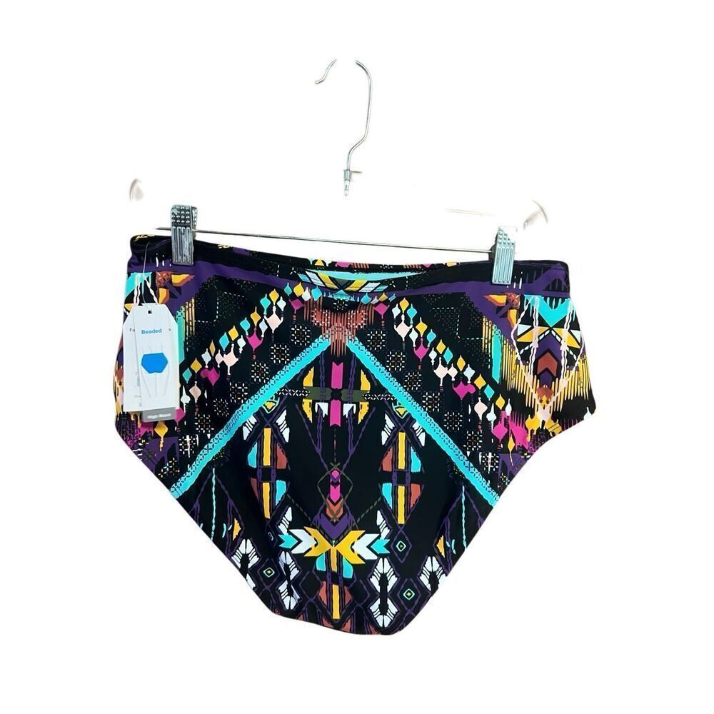 Time & Tru High Waist Swim Bottoms Sz L 12/14 NWT - Picture 2 of 5